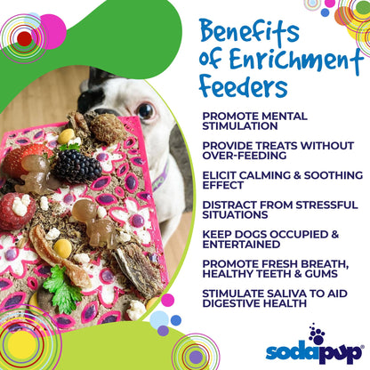 Flower Power emat - Enrichment Lick Mat for Dogs and Cats |