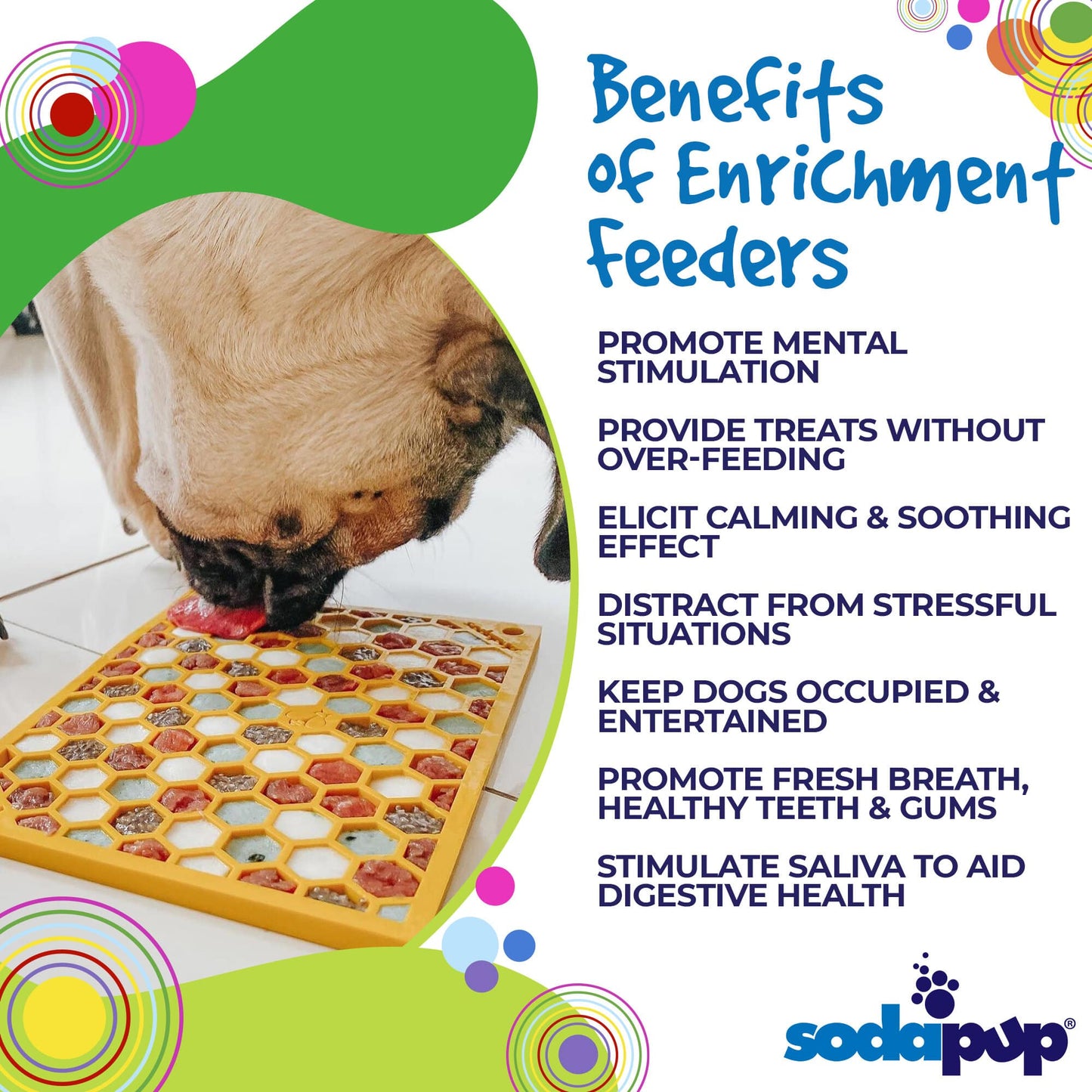Honeycomb eMat - Enrichment Lick Mat for Dogs and Cats |