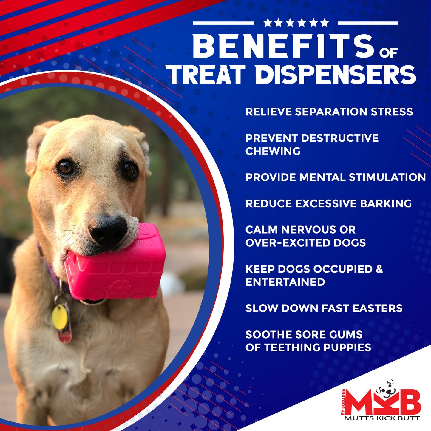 Surfs Up! Retro Van Dog Toy - Durable Chew Toy for Large Dogs |