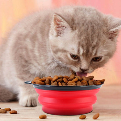 4-Pack: Silicone Collapsible Dog or Cat Food Water Bowl