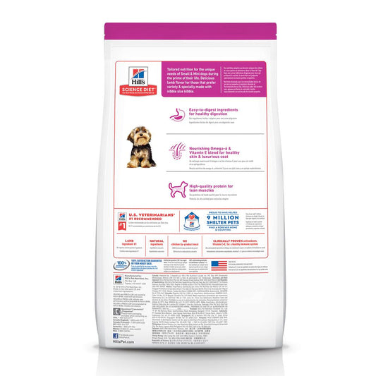 Hill's Science Diet Adult Small & Mini Lamb Meal & Brown Rice Recipe Dry Dog Food Bag (4.5lb)