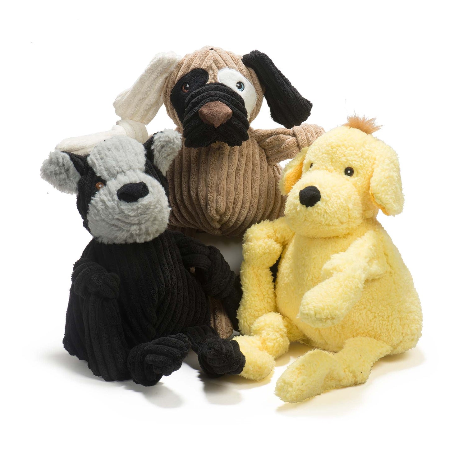 Dog Toy Patches HuggleMutt Knottie Plush Toy Large Essential - gallery product image for dog toy
