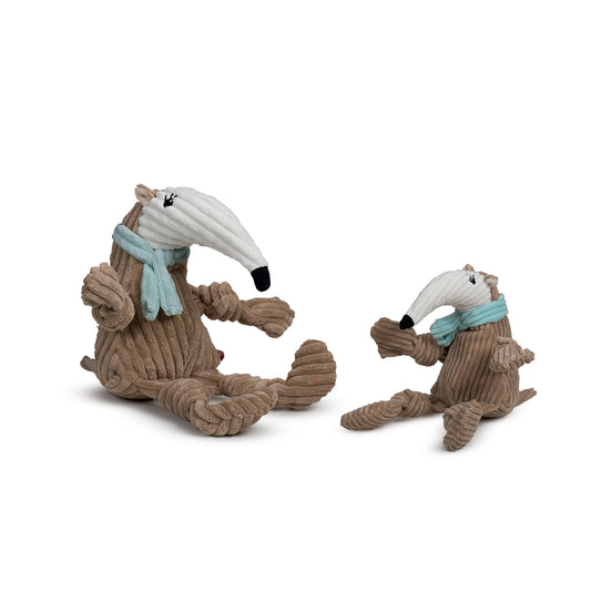 Dog Toy Nibblet Anteater Knottie Plush Toy Large for Comfort main product image for dogs and cats