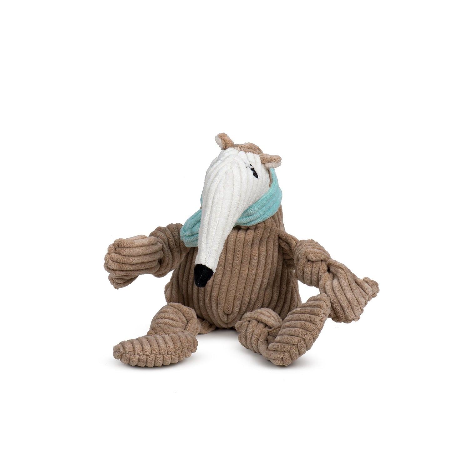 Dog Toy Nibblet Anteater Knottie Plush Toy Large for Comfort - lifestyle product image for dog toy