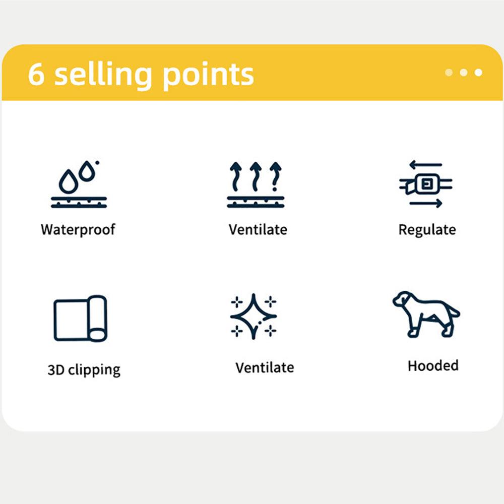 Dog Raincoat – Reflective Hooded Waterproof Pet Poncho