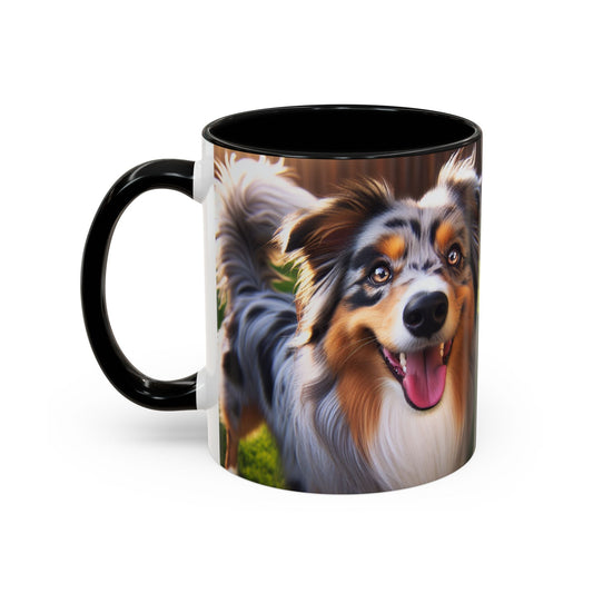 Australian Shepherd Accent Coffee Mug - Perfect Gift for Dog Lovers