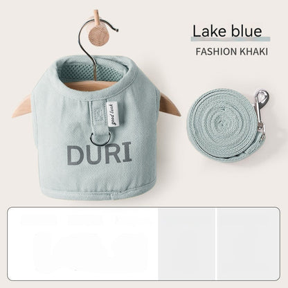 Pet Outing Hand Holding Rope Chest Strap Anti Breaking Loose