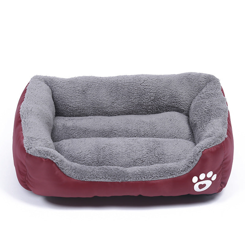 New, soft, and cozy fleece pet bed. Waterproof bottom. Suitable for small, medium & large pets. Keeps pets warm. - Purrfect Pet Kingdom