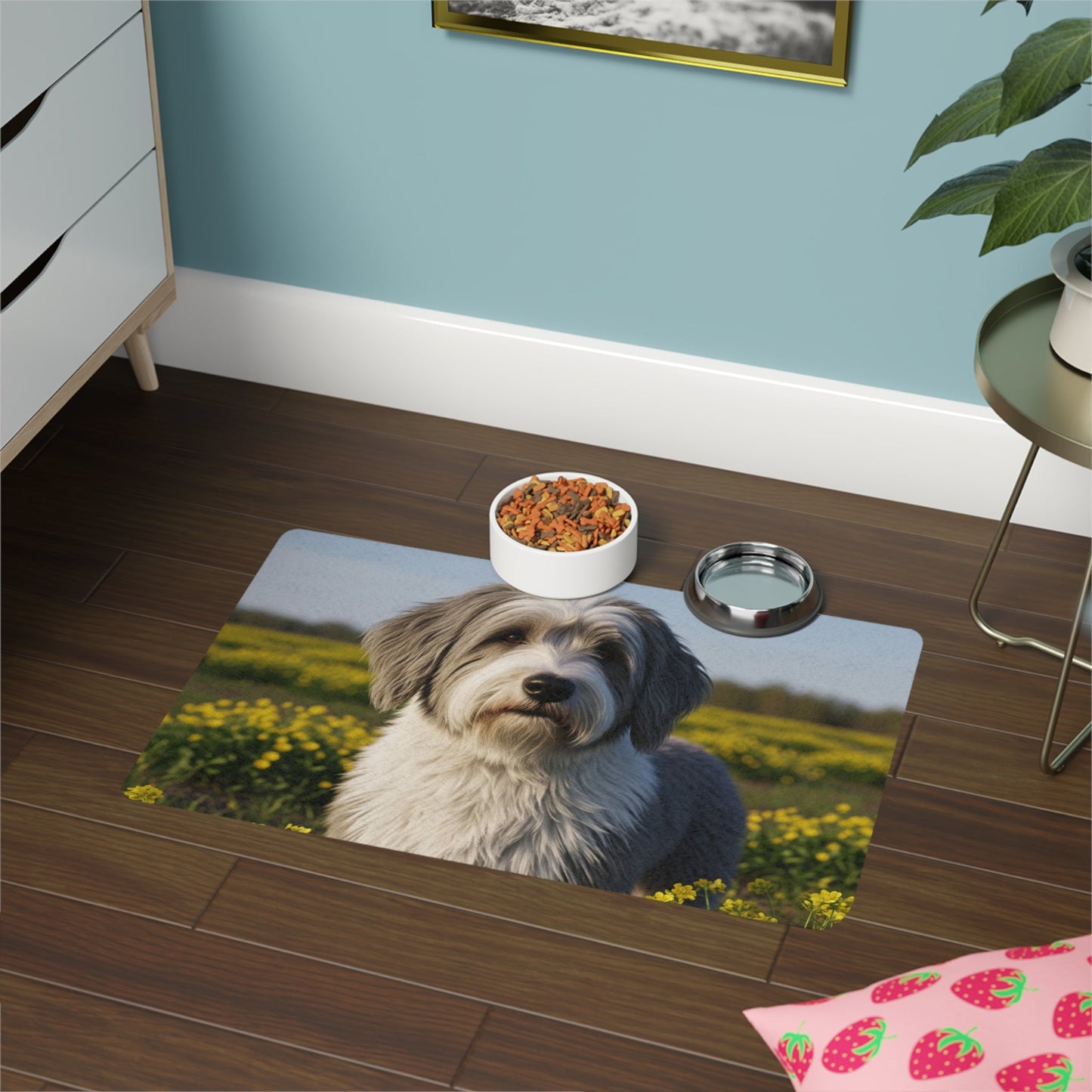 Pet Food Mat (12x18) - Polish Lowland Sheepdog