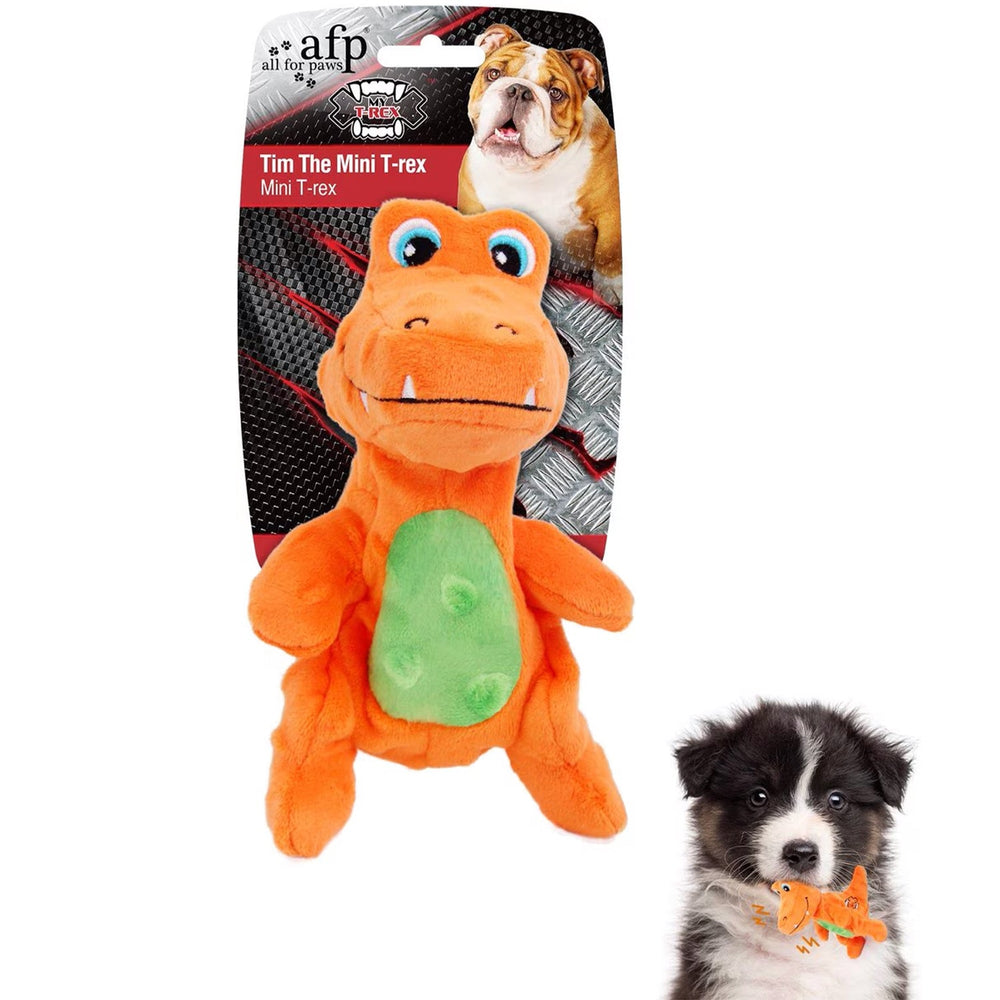 My T-Rex - Squeaky Dog Toys - Tim The Mini T-Rex Plush Dog