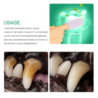 Pet Tooth Cleaning Finger Sleeves for Dogs and Cats Oral