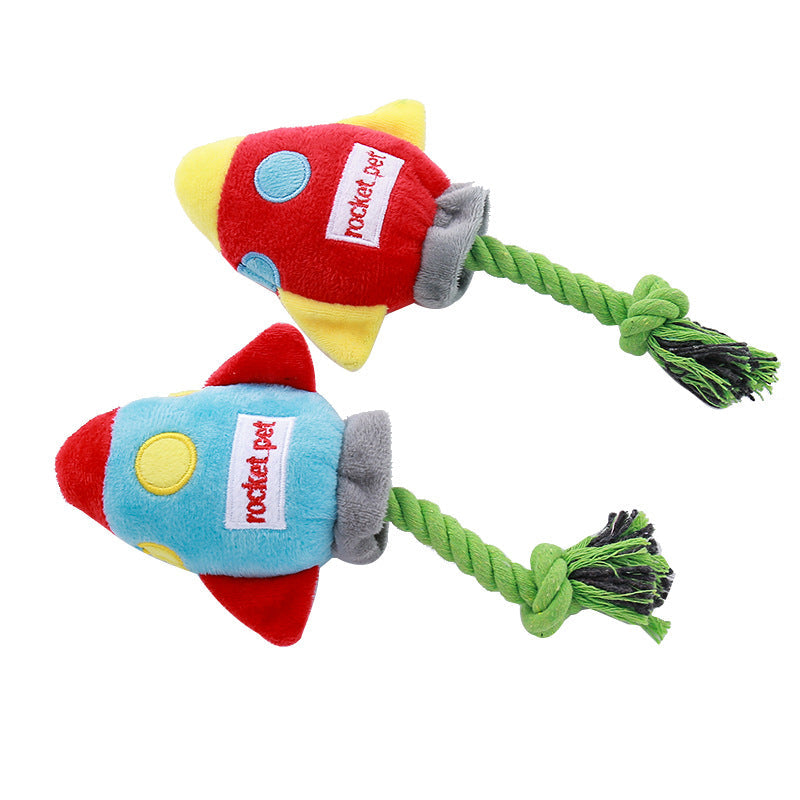 Pet cotton rope toy dog resistant to biting and grinding