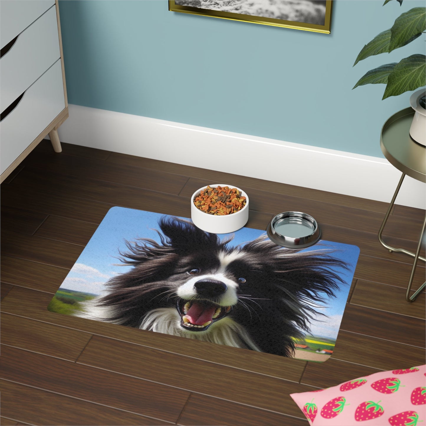Pet Food Mat (12x18) - Portuguese Sheepdog