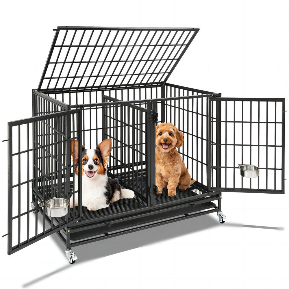 42" Stackable Dog Crate with Divider 43S (Extra Height)