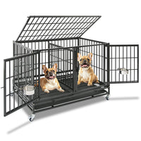 42" Stackable Dog Crate with Divider 43T (Standard Height)