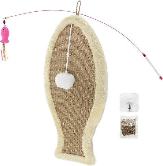 Cat Scratch Pad,Natural Sisal Scratcher Board,Eco-Friendly Cat Scratching Post Floor or Wall ,Furniture Scratch Deterrent Accessories