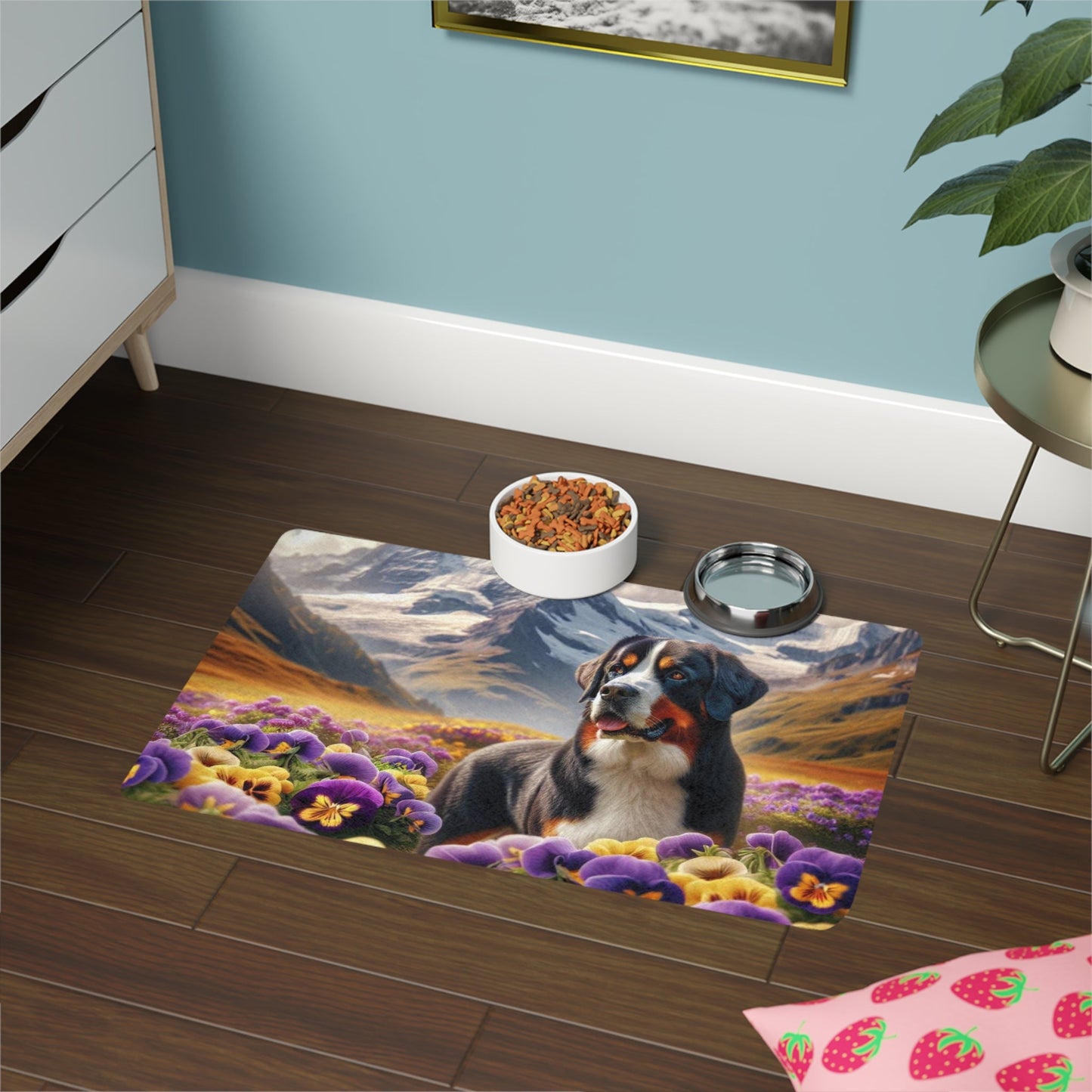 Pet Food Mat (12x18) - Greater Swiss Mountain Dog