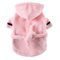 Pet Bathrob Dog Pajamas Sleeping Clothes Soft Pet Bath
