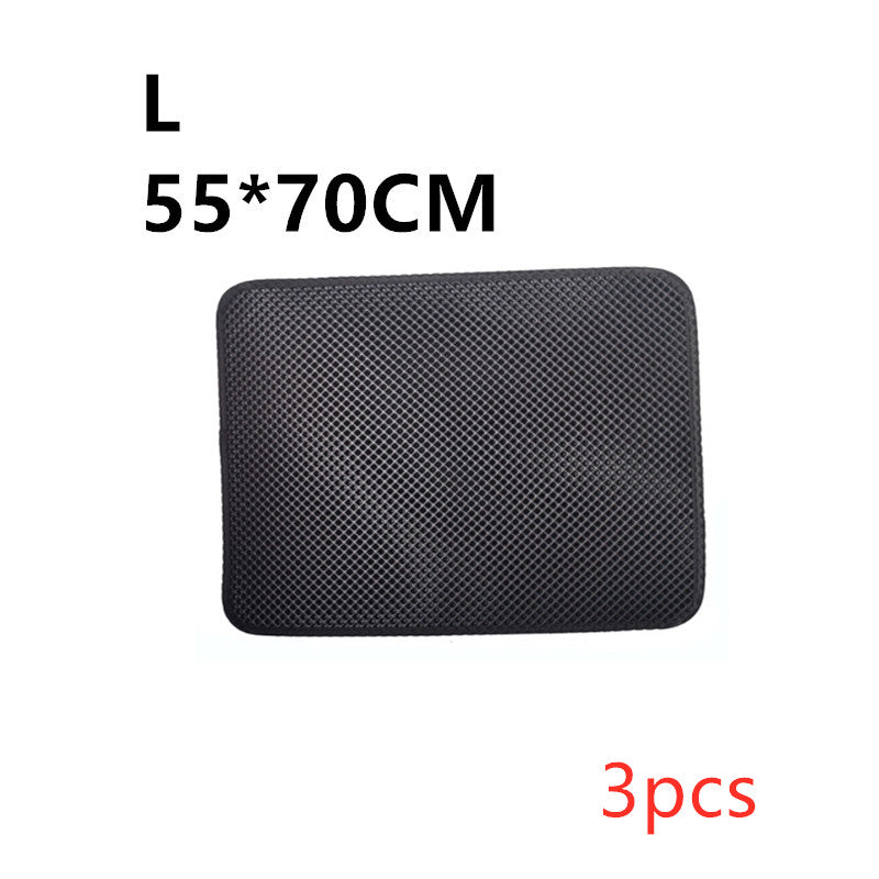 Double Layer Cat Litter Trapping Mat — Waterproof Bed Pad for Litter Box