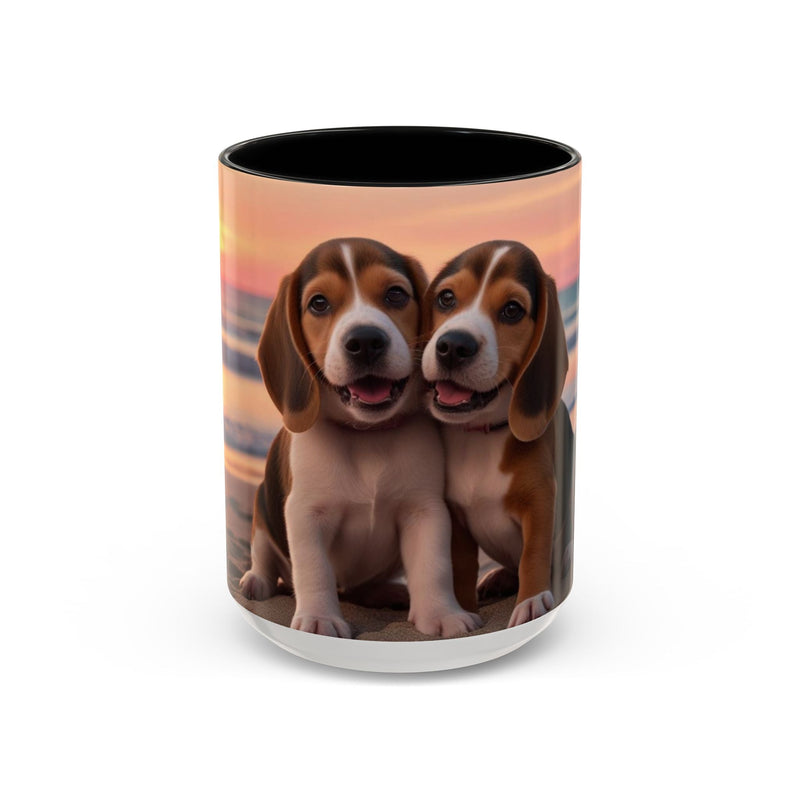 Beagle Love Accent Coffee Mug - Perfect Gift for Dog Lovers