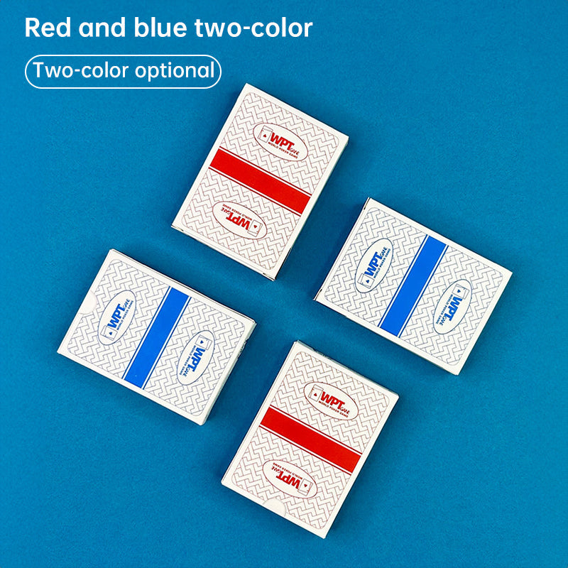 WPT Texas Hold'em Poker Cards. High - grade hard plastic, wholesale, full box, competition - spec, waterproof & anti - fold.
