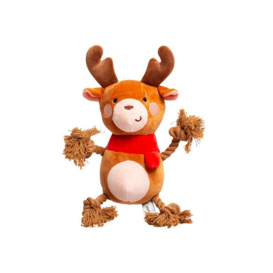 Reindeer Rope Plush Dog Toy