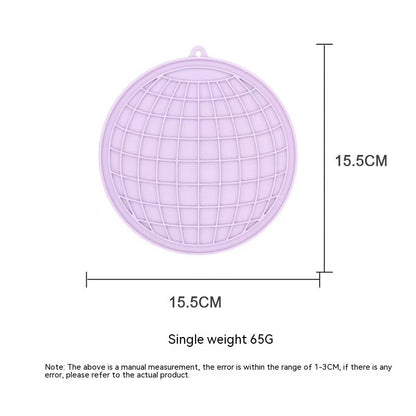 Fish-shaped Round Pet Silicone Snack Pad