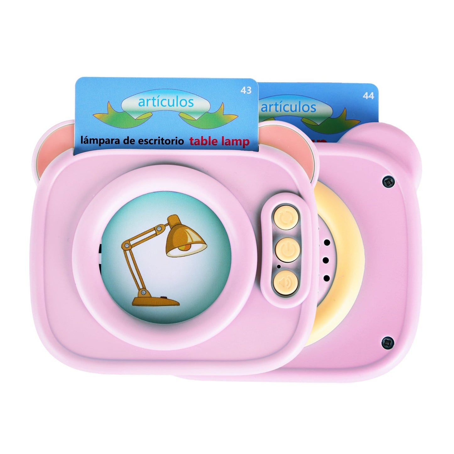 Spanish & English Talking Flash Cards 224 Sight Words Bilingual Flash Cards Rechargeable Card Early Education Device Educational Toy for Boys Girls Ag