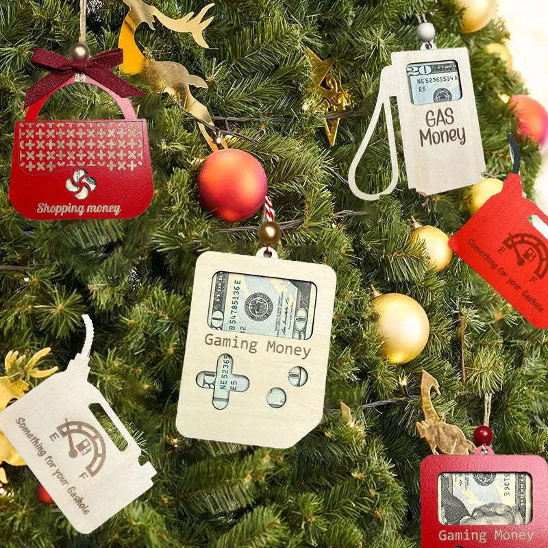 Gaming Christmas Gas Money Tree Ornaments Gift Cards