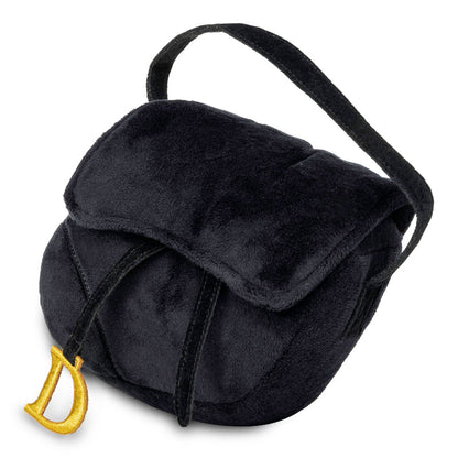 Doggyior Black Luxury Bag Plush Dog Toy