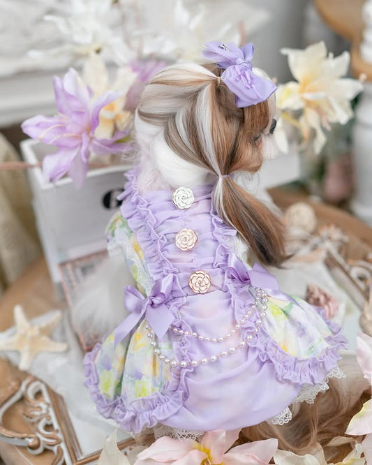 Luxury design dog dress pearls chain accessories 2 colors - Purrfect Pet Kingdom