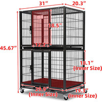 31" Two-Tier Dog Crate 46A