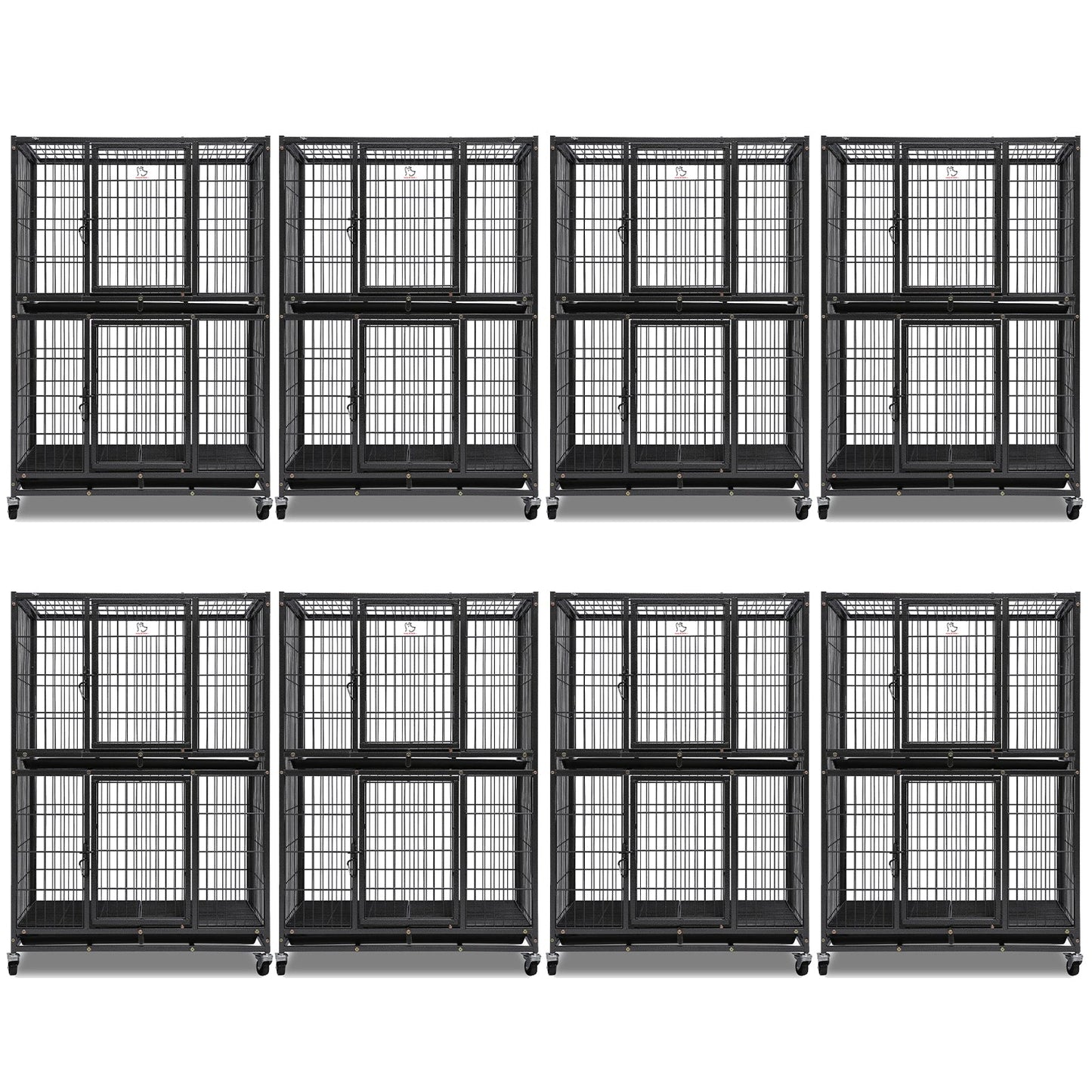 31 Two-Tier Stackable Dog Crate 46A