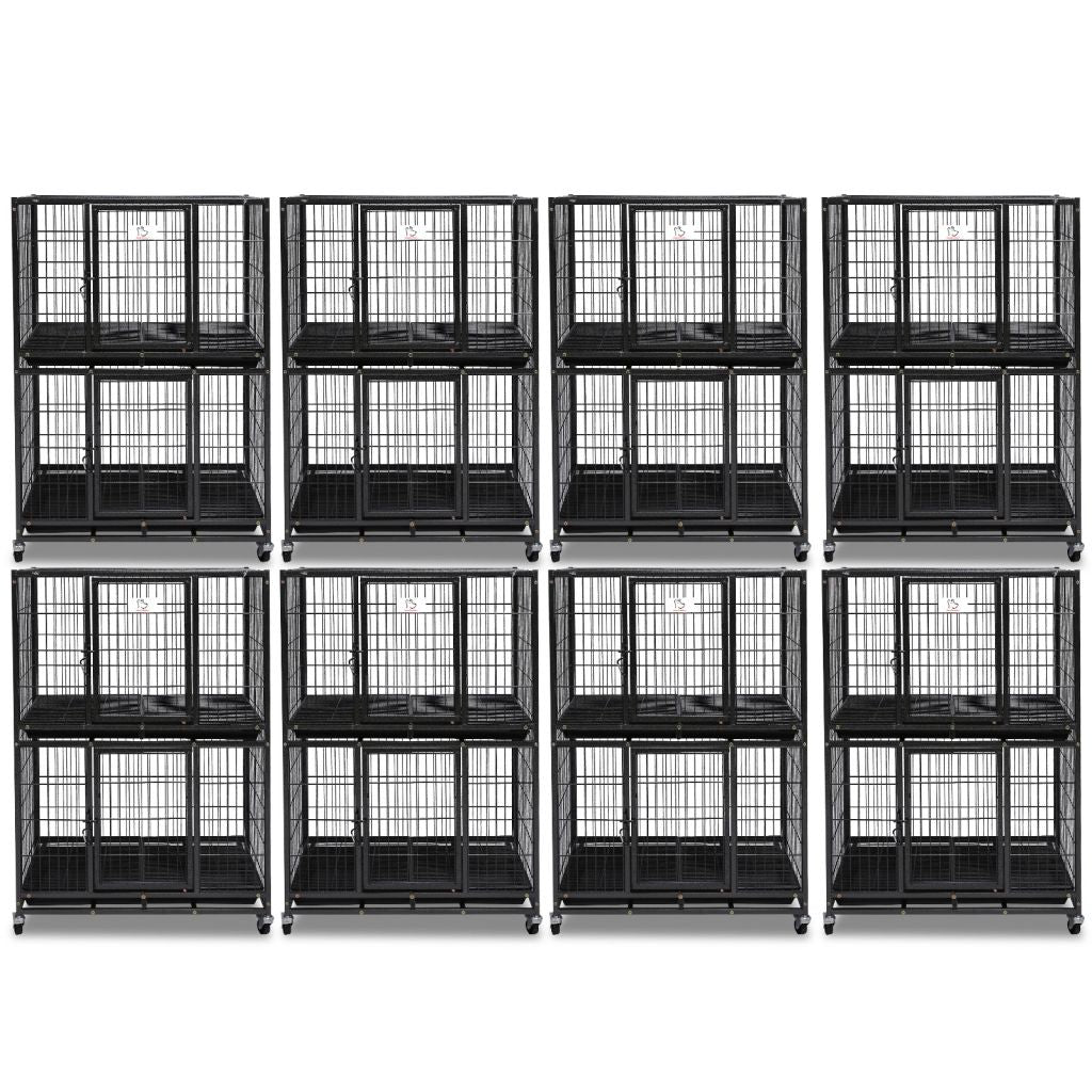31 Two-Tier Stackable Dog Crate 46A