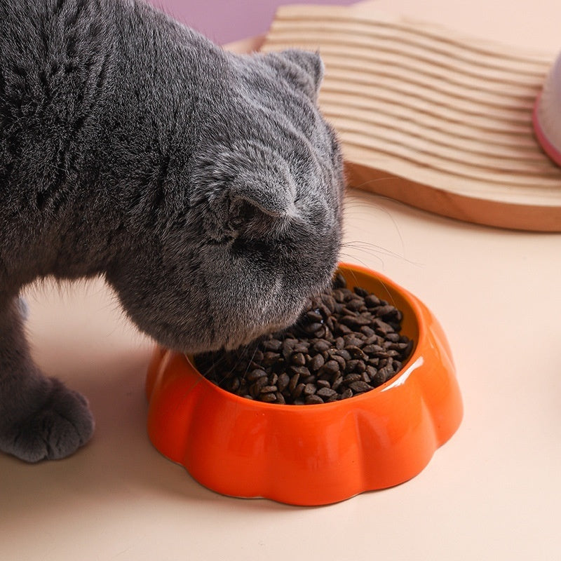 Cat Bowl Ceramic Drinking Water Non-slip Anti-tumble