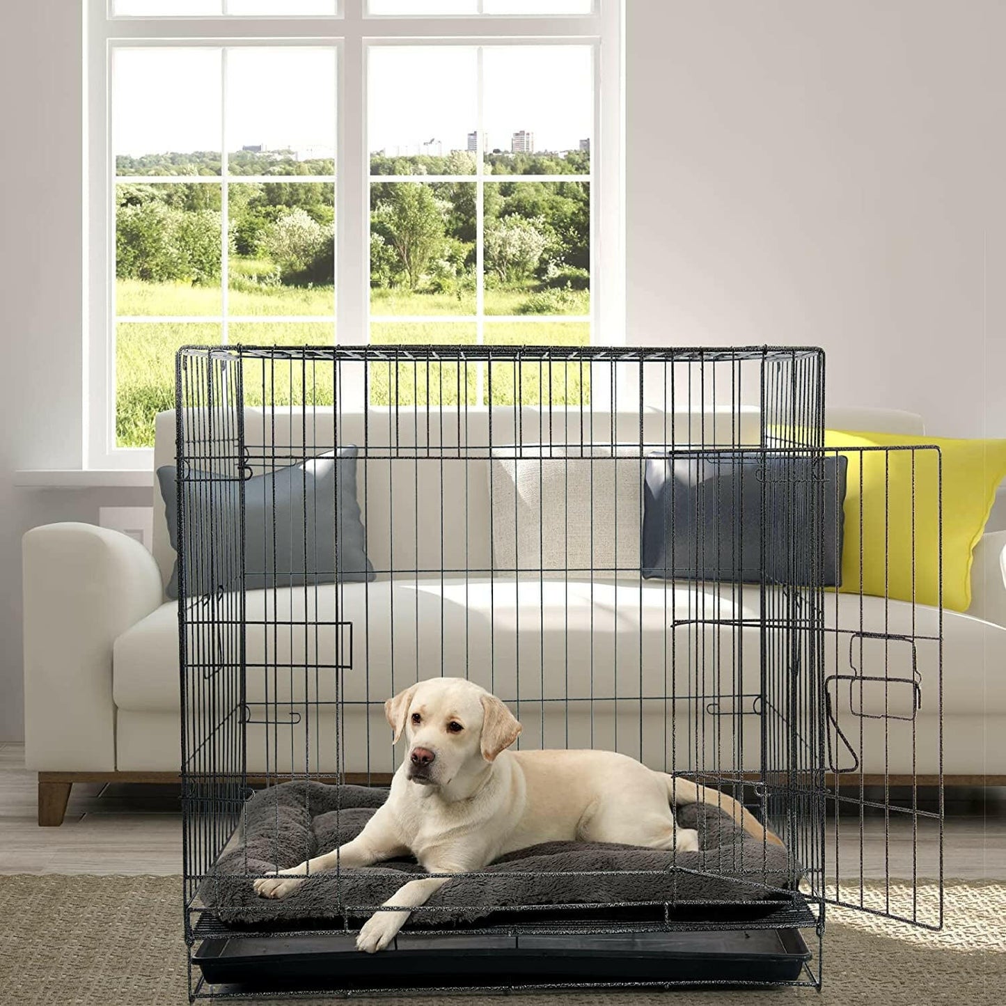 Large Dog Bed Anti-Anxiety Calming 36x24 Inch 🛏️