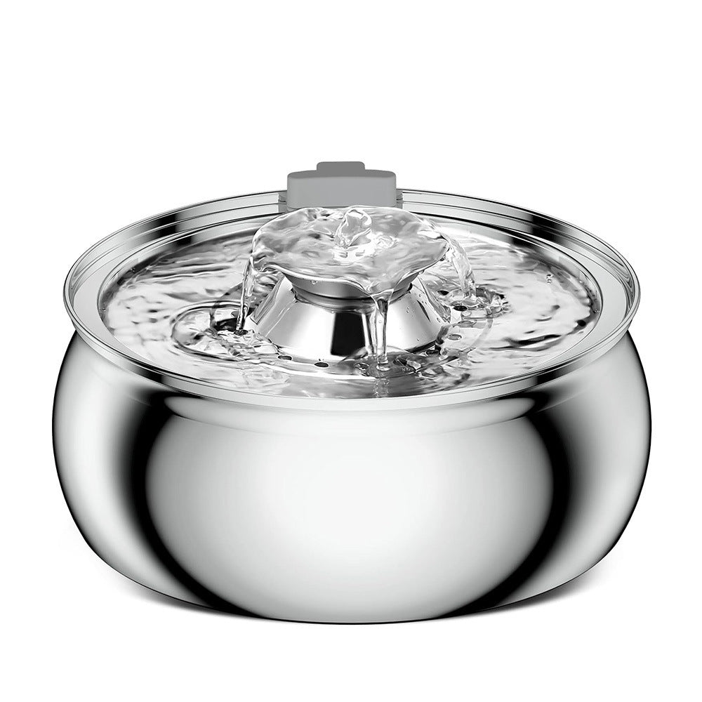 Stainless Steel Smart Pet Water Dispenser with Automatic Circulation and Filtration, Large Capacity Feeder for Cats and Dogs