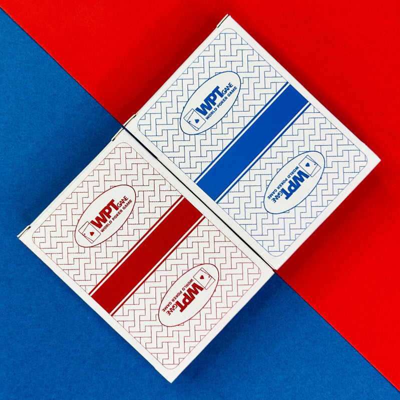 WPT Texas Hold'em Poker Cards. High - grade hard plastic, wholesale, full box, competition - spec, waterproof & anti - fold.