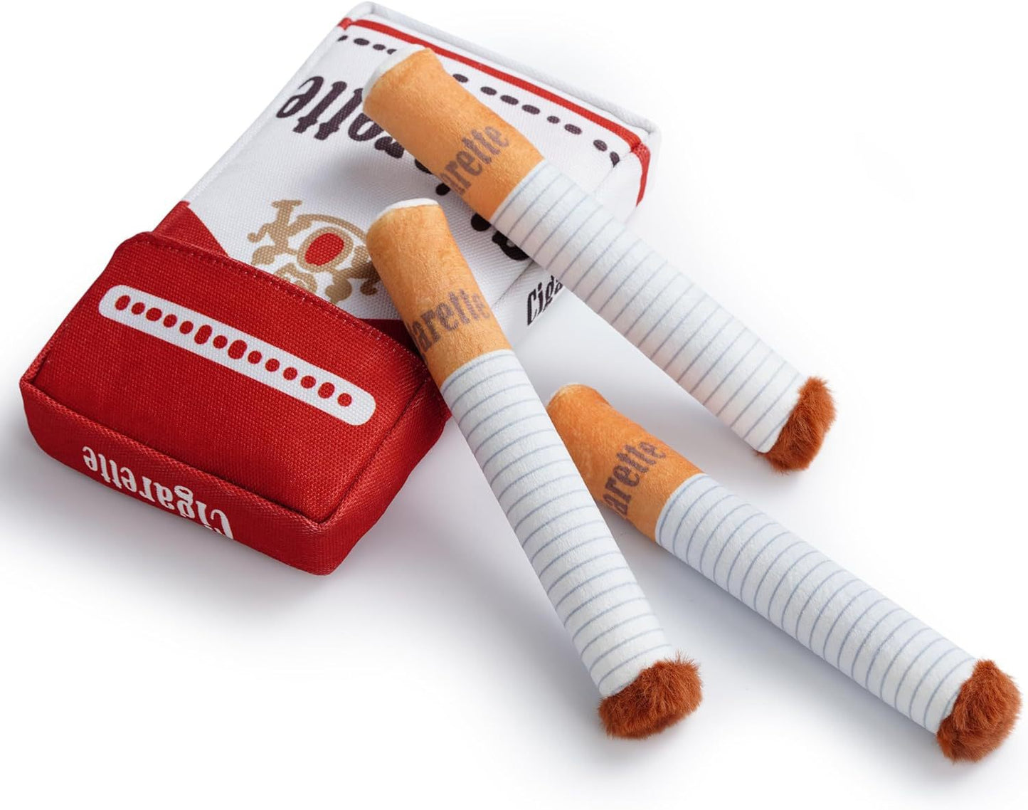 Plush Interactive Cigarette Toy Set for Curious Cats & Dogs