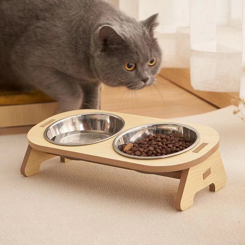 Elevated Ceramic Cat Bowl Set for Comfort and Digest Health