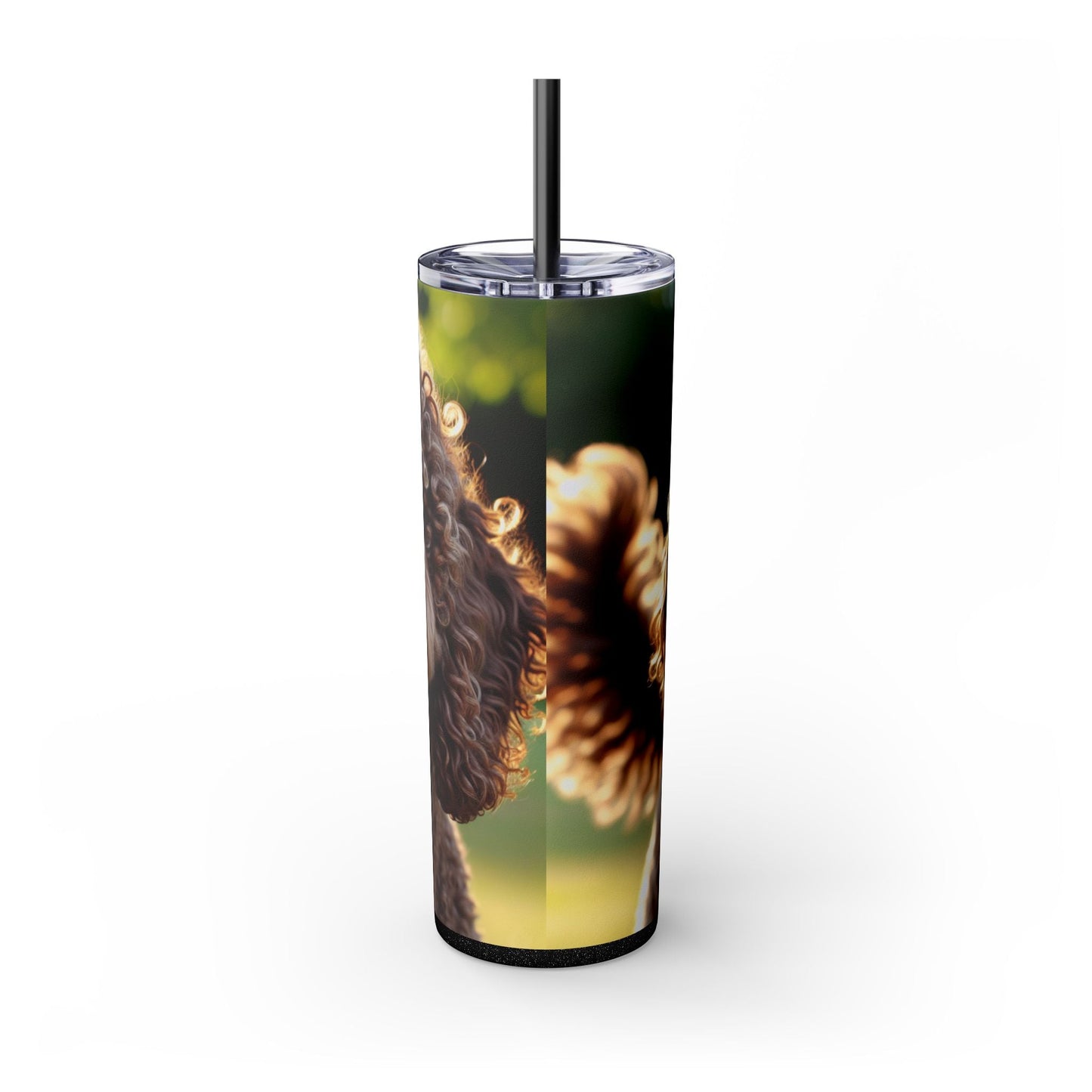 Curly Coated Retriever Tumbler with Straw, 20oz