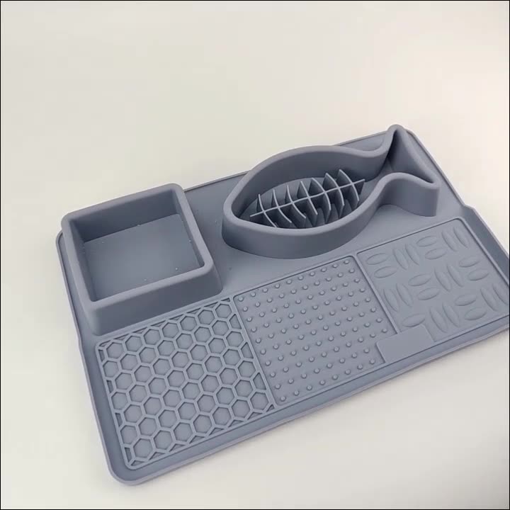 Multifunction Pet Slow Feeder Bowls Dog Licking Mat With