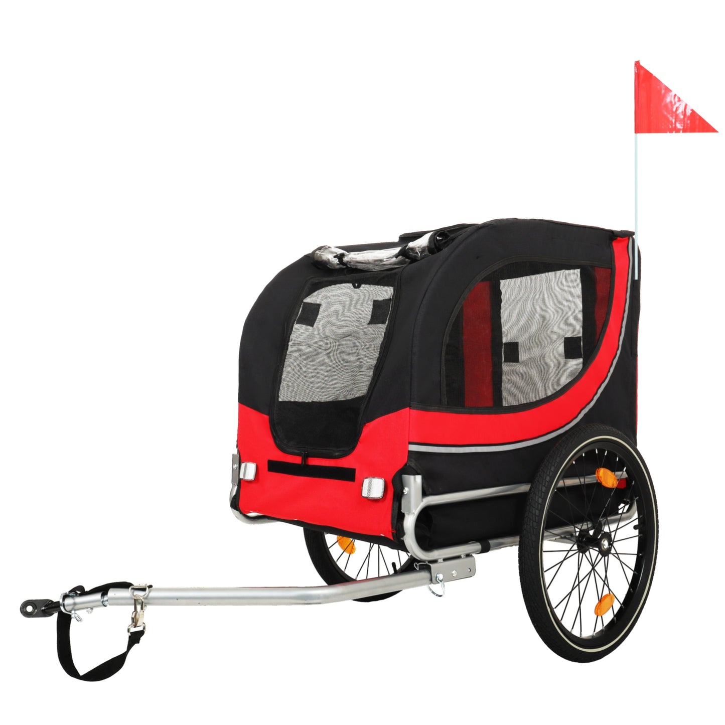 Large Folding Bike Trailer for Dogs ? 66LB Capacity All-Terr