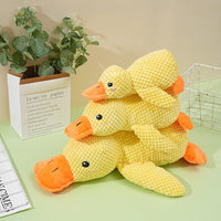 Dogs' Plush Companion Duck Toy for Biting and Teeth Cleaning