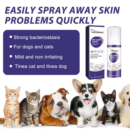 Pet Care Spray, Pet Cat And Dog Skin Wound Care Skin Moss