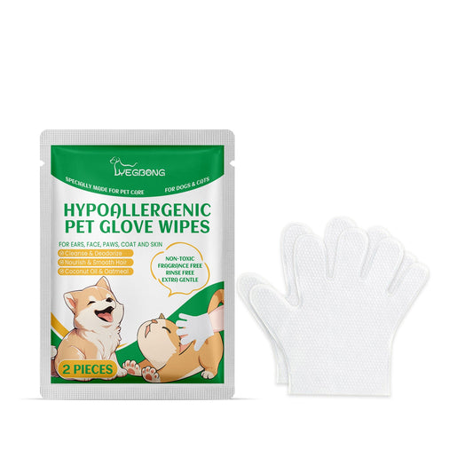 Pet Disposable Cleaning Gloves Dog Cat Hair And Skin Gentle
