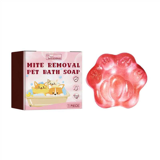 Pet Soap, Relieve Itchy Skin For Cats And Dogs, Smooth Hair Care, Anti-Mite Cleaning Soap For Pets
