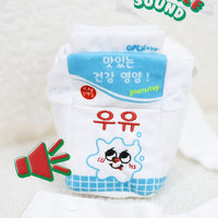 Milk Box Food Hiding Scented Plush Toy for Dogs with Sound