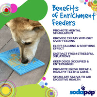 Surf's Up eMat - Small Lickmat for Dogs and Cats | Beach-Themed Design | SodaPup