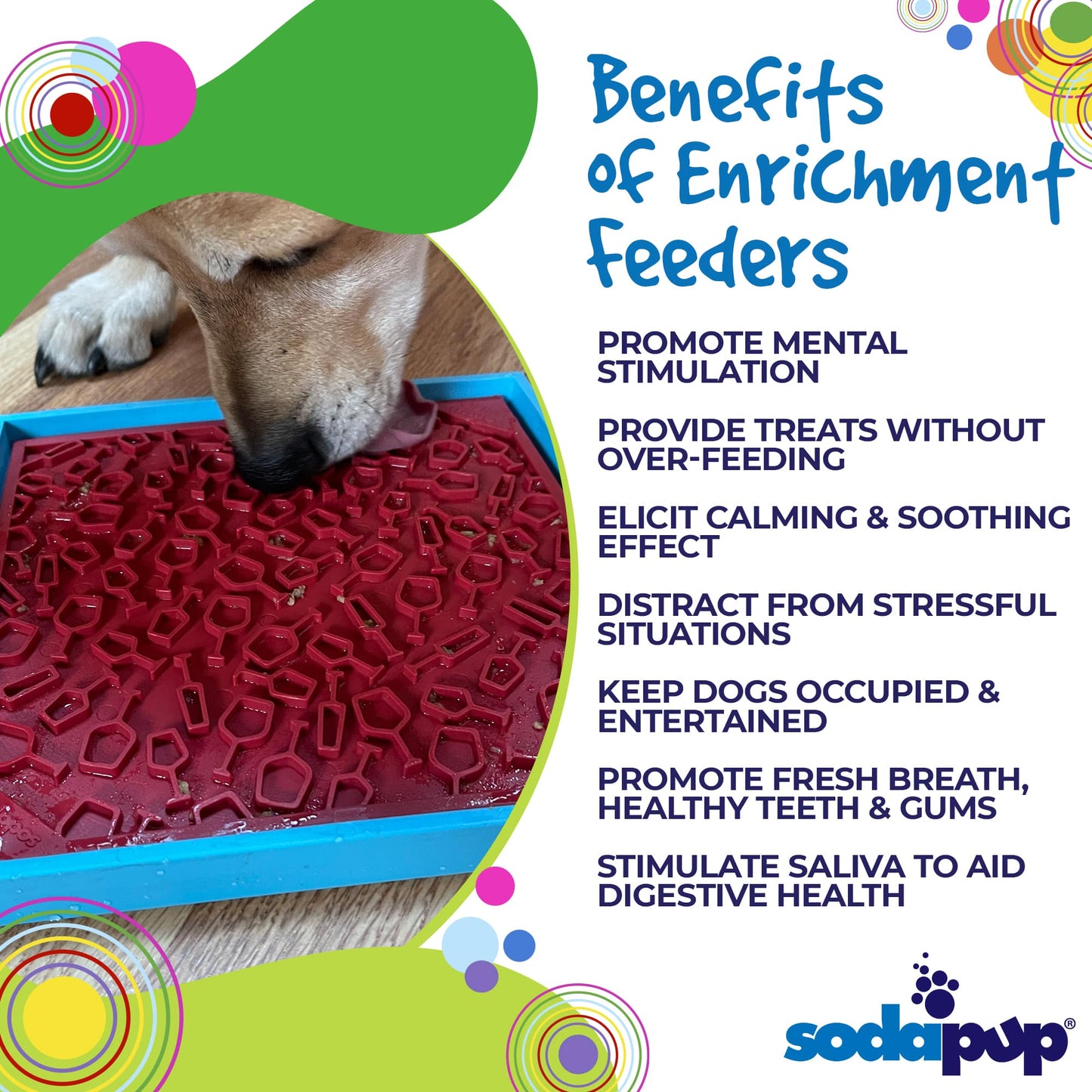 Vino Dog eMat - Enrichment Lick Mat For Dogs and Cats |